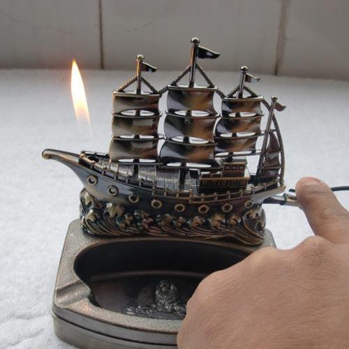 Sailing Boat Lighter and Ashtray