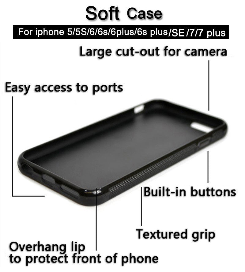 Aqua Anchor Stripe Phone Case